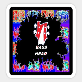 Bass Head 1 Sticker